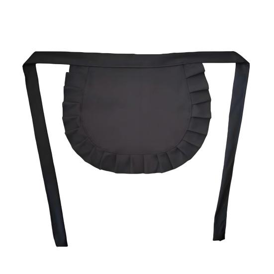 Косплей фартук горничной, фартук с оборками на талии для девочек, кухонный костюм, однотонный нарядный фартук, аксессуар для косплей-наряда