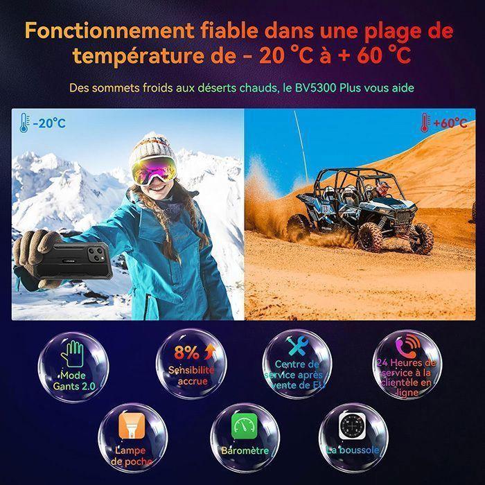 Téléphone Portable - BLACKVIEW - BV5300 Plus - 6580mAh - IP68 - 6,1 pouces - Vert