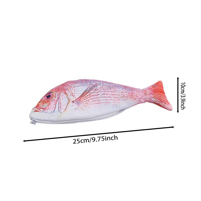 Креативный Каваии Корейский Стиль Пенал Сумка в Форме Рыбы Портативный Школьный Стационарный Бокс для Макияжа