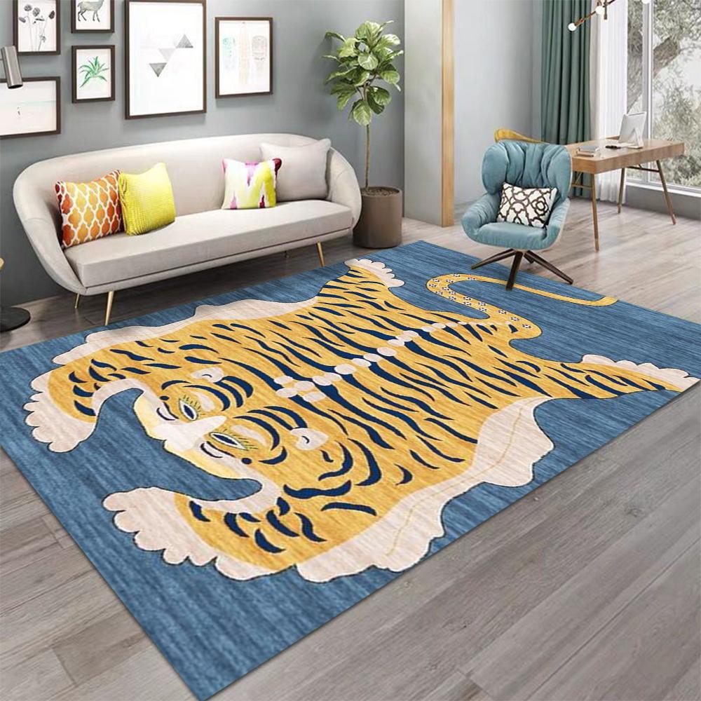 Tibetan Tiger Carpet Persian-Style Bedroom Area Rug Mat Exotic National Pattern Holiday Rectangle Decoration Rug