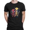 Claws & Chimichangas The Unlikely Bffs T Shirt Novelty T-Shirt Crewneck Disney Marvel Deadpool And Wolverine Tee Shirt#Color(1)