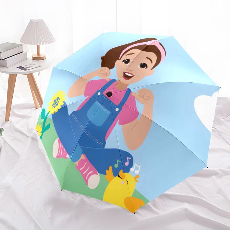 Ms Rachel Fashionable Automatic Opening/Closing Folding Umbrella. Portable and Foldable, Ideal for Gift, Travel, and Daily Use.