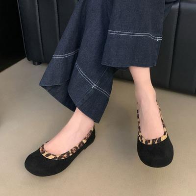 Версия из мягкой кожи~ ретро туфли-лодочки с круглым носком и неглубоким вырезом, балетки на плоской подошве, универсальные бабушкины туфли для женщин