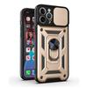Luxury Sliding Lens Protection Armor Case For iPhone Samsung Huawei Xiaomi Redmi Magnetic Ring Shockproof Cover