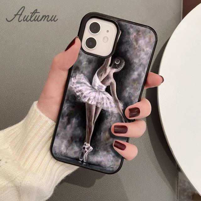 Ballet Ballerina Girl Phone Case for iPhone 11 12 13 14 Pro Max Mini X XR XS SE 2020 6 7 8 Plus Samsung Galaxy S21 S22 Shell