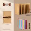 Складная книга воспоминаний DIY из крафт-бумаги - А4/А5/А6, гармошка, для рисования и письма