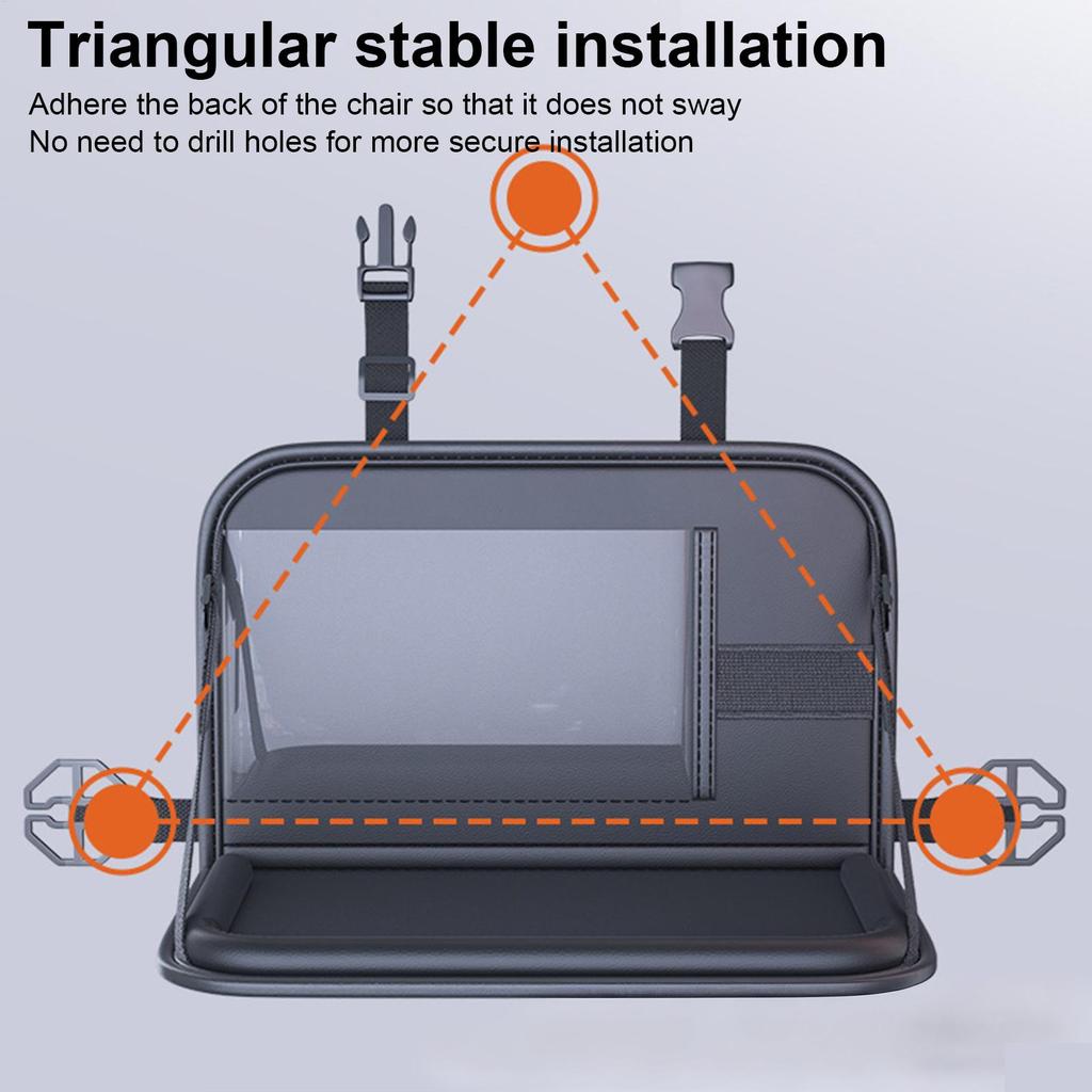 Tray For Car Seat Folding Laptop Holder Rear Storage Car Table For Kids For Toddler Airplane Camping Long Ride Snack Time Eating