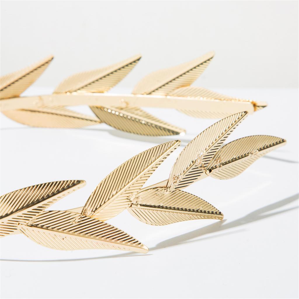 Лавровый обруч для волос готический золотой лист греческая укладка волос для живого выступления повязка на голову готический карнавал костюм ведьмы