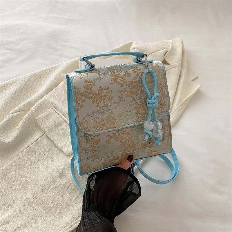 Новый китайский стиль новый нишевый портативный школьный рюкзак для женщин красивый дорожный рюкзак на одно плечо