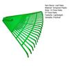 45647 Tines Leaf Rake Tempered Rake Debris Head Collecting Leaves Plastic Garden Tool Lightweight