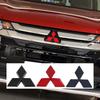 2pcs per Set for Mitsubishi Eclipse Cross 2018 Outlander 2016 Car Front Grille Badge Rear Trunk 3D Emblem ABS Glue Stickers