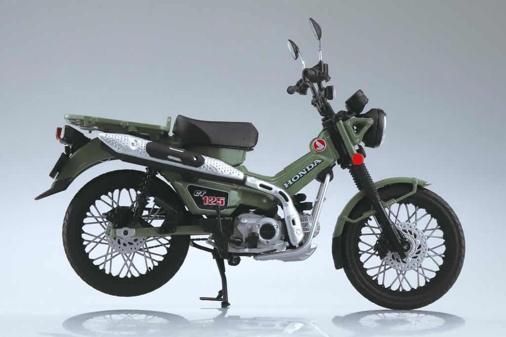 Skynet 1/12 готовый мотоцикл Honda CT125 Жемчужно-органический зеленый Литой окрашенный готовый продукт