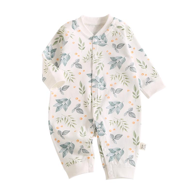 2025 New Pure Cotton Baby Jumpsuit for Spring, Autumn, and Winter - Newborn Toddler Inner Wear