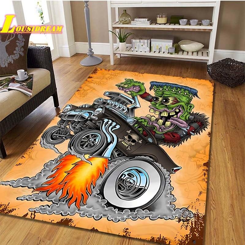 Коврик в стиле крыса в стиле фанк, детский игровой ковер для ползания, ковер для гостиной, спальни, кухни, ванной комнаты, балкона, противоскользящий коврик, реквизит для фотосъемки