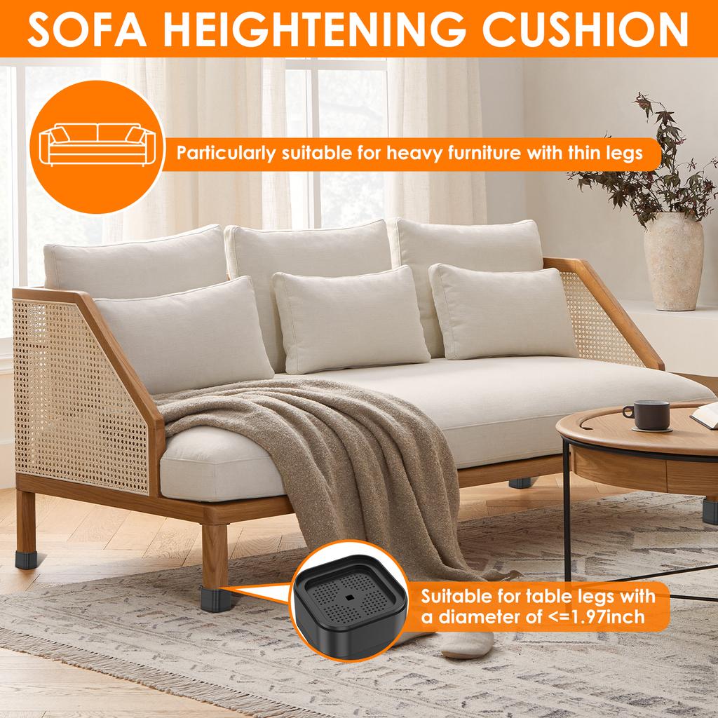 8/16 шт. Регулируемые ножки для мебели, подставки, штабелируемые, для увеличения высоты стула, подкладки для ног, блоки для подъема кровати, для стола, письменного стола, дивана, кресла, дивана