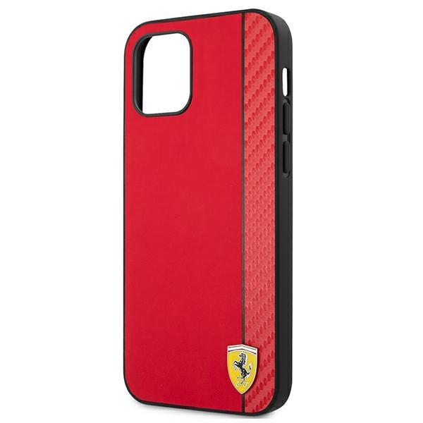 Ferrari Fesaxhcp12Lre Iphone 12 Pro Max6,7 Красный/Red Жесткий чехол On Track Углеродная полоса