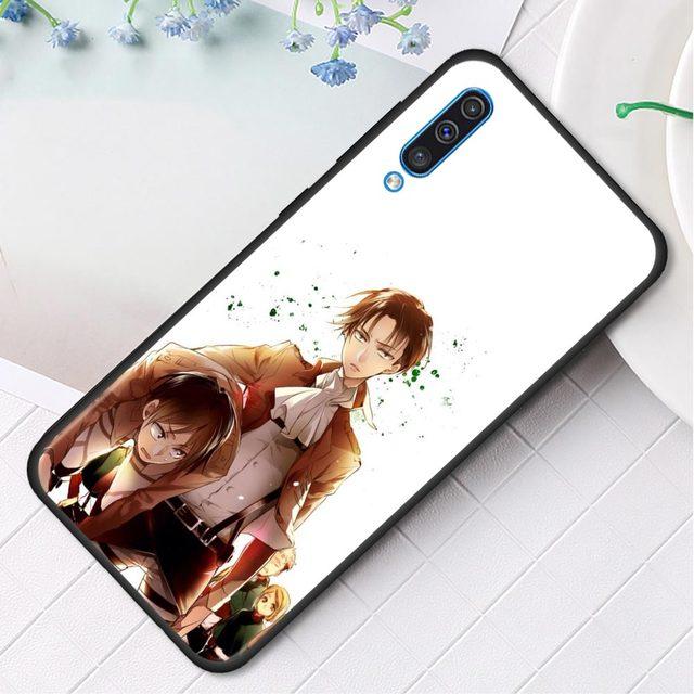 Чехол для Samsung Galaxy A50 A70 A10 A20e A30 A40 A20s A10s A10e A80 A90 A60 A30s, силиконовый чехол аниме Shingeki No Kyojin