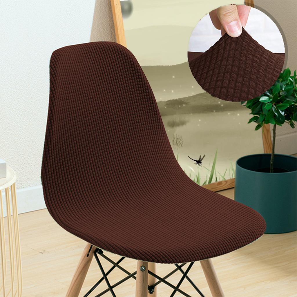 Eames Chair Cover Waffle Knit Minimalist Dining Office Chair Slipcover Non-Slip Seat Covers Universal Fit