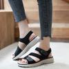 Summer Shoes Women Sandals Soft Women Wedge Sandals Thick Sole Comfortable Ladies Summer Holiday Shoes D130