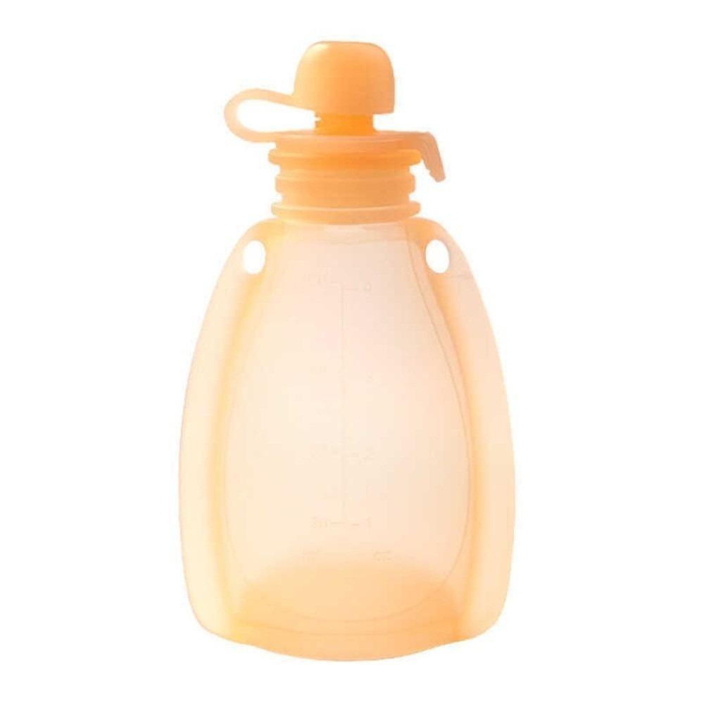 Food Grade Silicone Squeeze Feeder 120ml Large Capacity Leakproof Food Storage Bag Travel