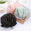 1Pcs Waterproof Shower Cap Double Elastic Shower Cap Dustproof And Smokeproof Shampoo