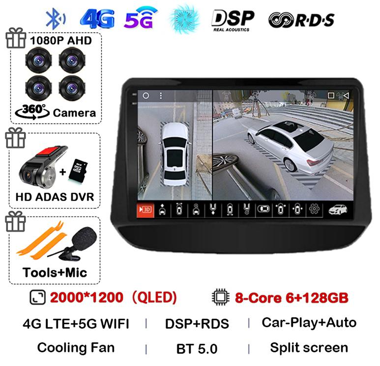 Android 14 Carplay Car Radio For Chevrolet Onix Cavalier 2020 2021-2025 Navigation GPS 4G Multimedia Player Stereo Autoradio DSP