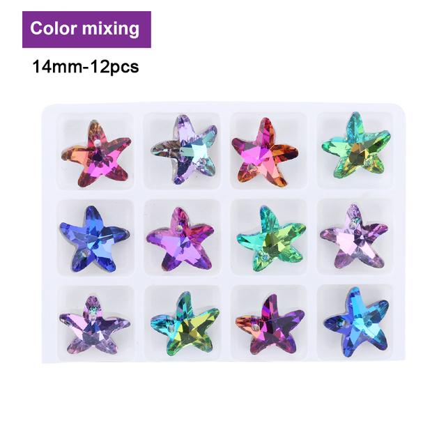 Разноцветный кулон в форме сердца, стеклянные бусины-бабочки, хрустальные подвески в форме звезды для женщин, изготовление ювелирных изделий, ожерелья, серьги, фурнитура