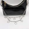 Hip-hop Metal Pants Chain Star Pendant Waist Link Hanging Chain Geometric Bag Chain  for Women Men