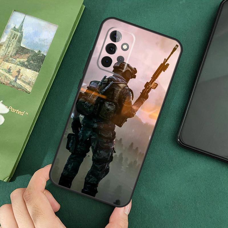 Tactical Swat Gear Pattern Case For Samsung Galaxy A16 A05 A06 A55 A35 A15 A53 A33 A13 A22 A32 A52 A14 A34 A54 Cover
