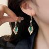 Зеленые серьги с модными и темпераментными женскими ювелирными украшениями на свадьбу и помолвку, подарки