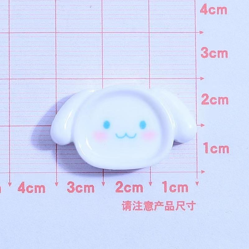 10 Pcs Cartoon Resin Cartoon Animals, Plates Style Hairpin Pendant Scrapbook Craft Diy Miniature Ornament Accessories A14