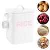 Настольный органайзер, банка, канистра для муки и ложка, герметичный контейнер для хранения продуктов, металлический рис
