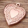 Металл Латунь Сердцевидный Кулон-Шарм Локет для Фотографии Сделай Сам Изготовление Ожерелья