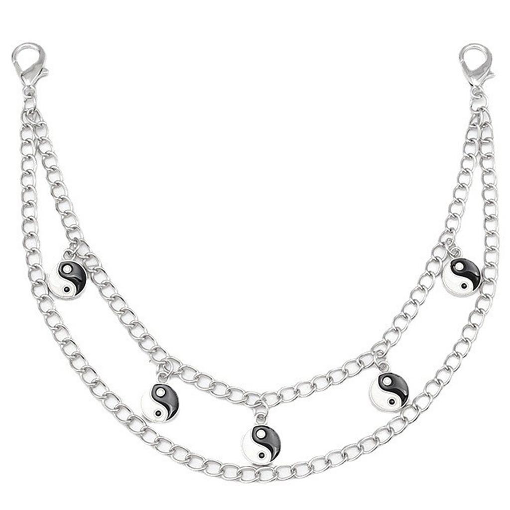 Нежная цепочка для обуви в стиле панк, цепочка для обуви, браслет для брюк унисекс, классная эстетичная цепочка для повседневной носки и вечеринок