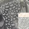 Retro White Lace Fabric Piece Bowknot English Letter Decorative Border Irregular Cloth Block Adhesive Nail Art Stickers Decals