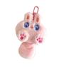Soft Cute Cat Plush Keychain Stuffed Animal Pendant with Tail Rabbit Doll Keyring  Couple