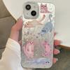 Милый котенок Графический Силиконовый Чехол для Телефона Для iPhone 16 17 15 14 13 12 11 Pro Max 17 Air 16 7или8 Plus SE2 Ударопрочный Жесткий Чехол