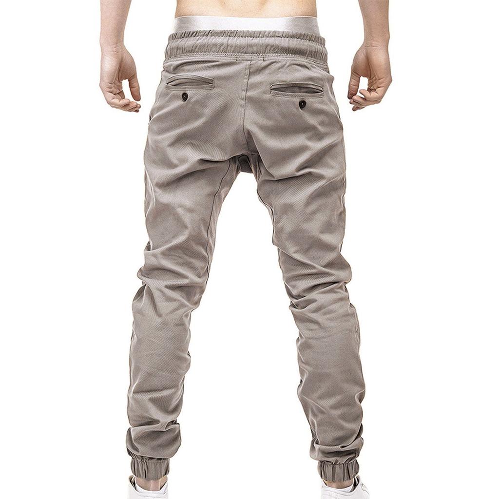 Мужские спортивные штаны, повседневные эластичные спортивные штаны, спортивные однотонные мешковатые брюки с карманами