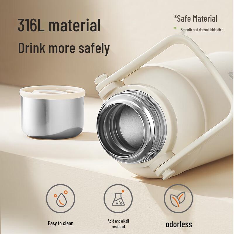 Joyoung 316L Stainless Steel 1.3L Thermos Water Bottle