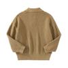 Fall Winter Men Sweater Button Turn-down Collar Long Sleeves Top Retro Knitted Thick Warm Pure Color Pullover Stretchy Daily Wear Knitwear