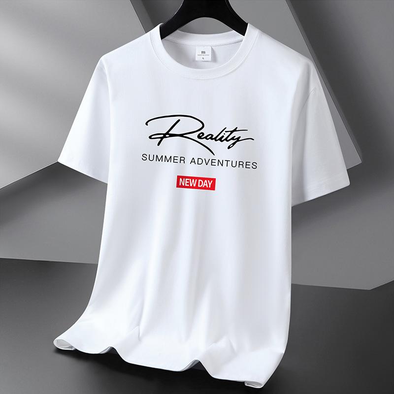 10 цветов, футболка из чистого хлопка с коротким рукавом, мужская повседневная свободная футболка с круглым вырезом, большой размер S-6XL