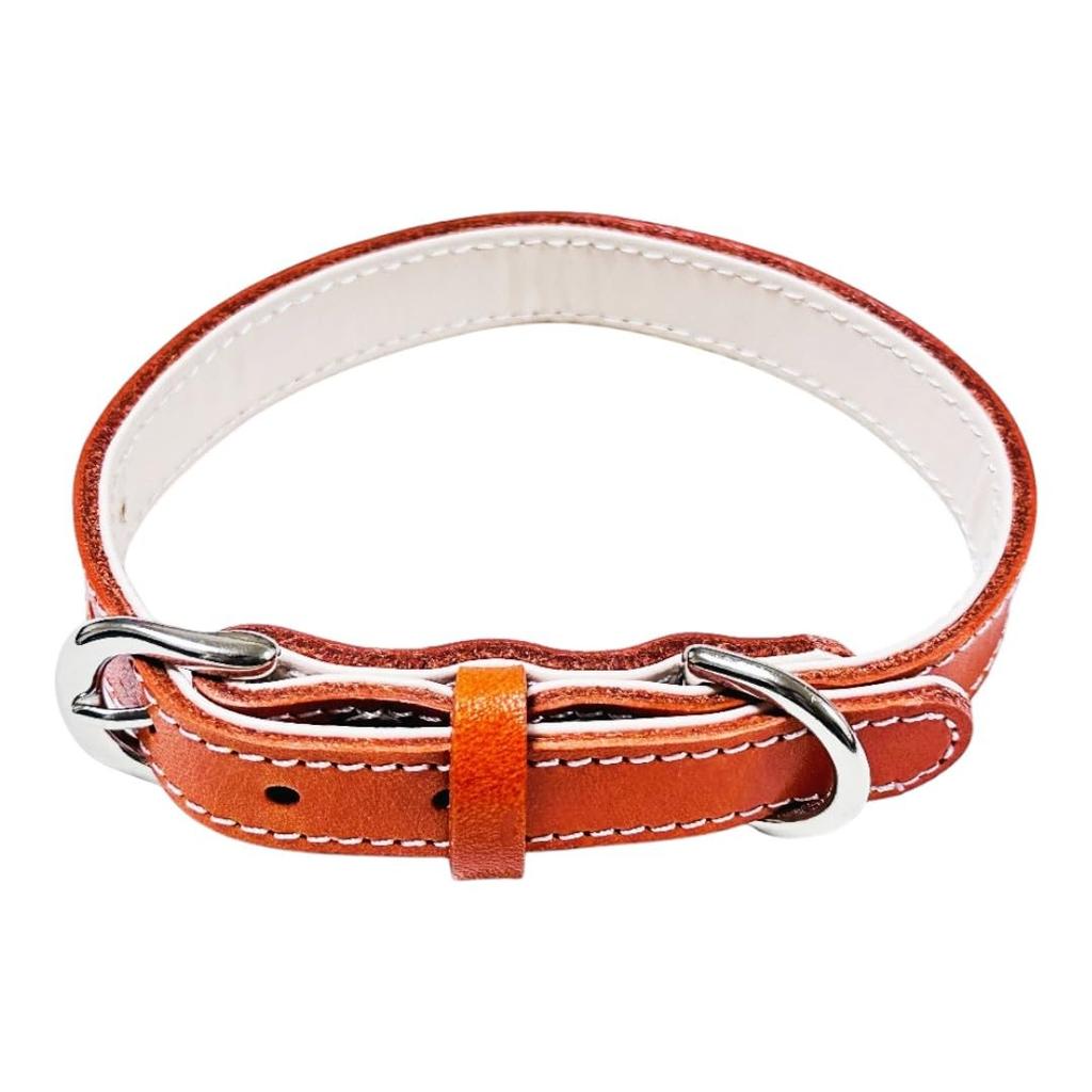 Beanspet Собака Натуральная Сделано в Подходит для и Крупных Доступно в Нескольких Размерах Также Подходит для Кошек Ошейник, Кожаный, Япония, Стильный, Легкий,