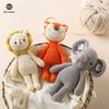 Baby Toy Handmade Crochet Rattle Plush Dolls Cartoon Animal Elephant Stuffed Toys Soothing Baby Sleeping Kids Christmas Gift
