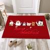 Christmas Floor Mat Festive Atmosphere Feeling Absorbent Non-slip Foot Mat Household Door Floor Mat