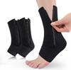 Sports Ankle Support Socks Zippered Breathable Polyester Fiber Fixed Foot Protection for Running Cycling Mountaineering