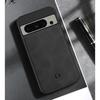 Матовый чехол из искусственной кожи для Google Pixel 8 Pro 7 Pro 7A 6A Встроенный металлический автомобильный держатель противоударная задняя крышка для Pixel 8Pro 7Pro