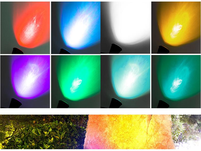 Уличный солнечный водонепроницаемый ландшафтный прожектор для газона и сада