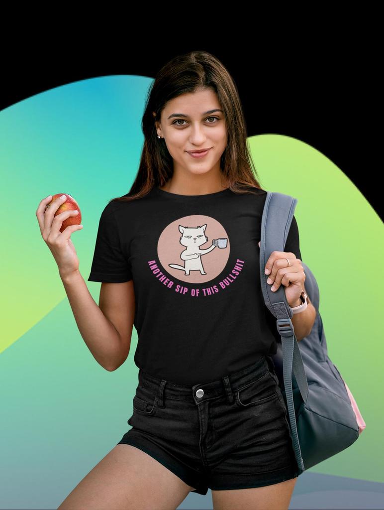 Funny Cat Tee, Unisex Short Sleeve T-and kids tshirt for Cat Lovers, Gift for Pet Owners, Humor Apparel, Perfect for Casual Outings