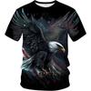 Футболка мужская с принтом 3D Eagle - патриотическая тема, футболка с изображением животных, быстро сохнет и охлаждается