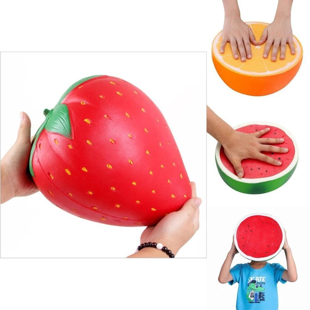 Extra Large Soft Squishy Watermelon Orange Strawberry Peach Slow Rising Stress Relief Toy